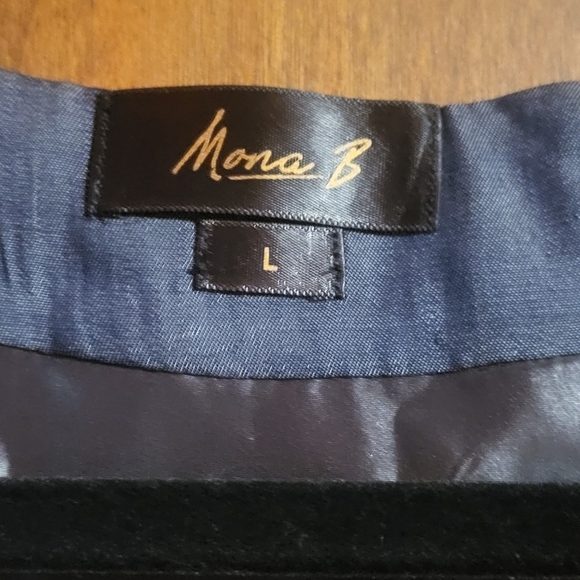 Mona-B Apparel Denim Blue Low-Hi Vest with Zipper Back Detail 100% Tencel Large - Picture 10 of 10